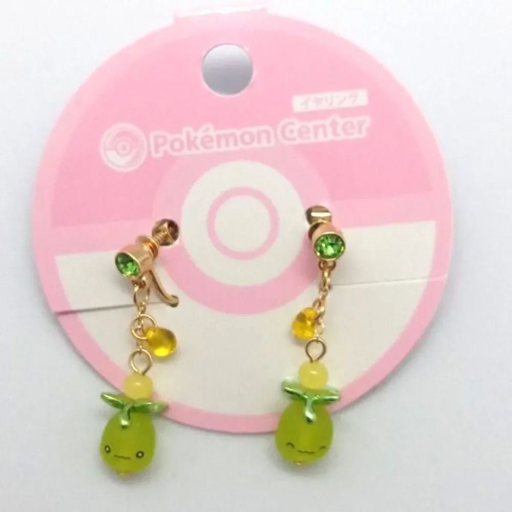 Pokemon center Smoliv Clip on earrings